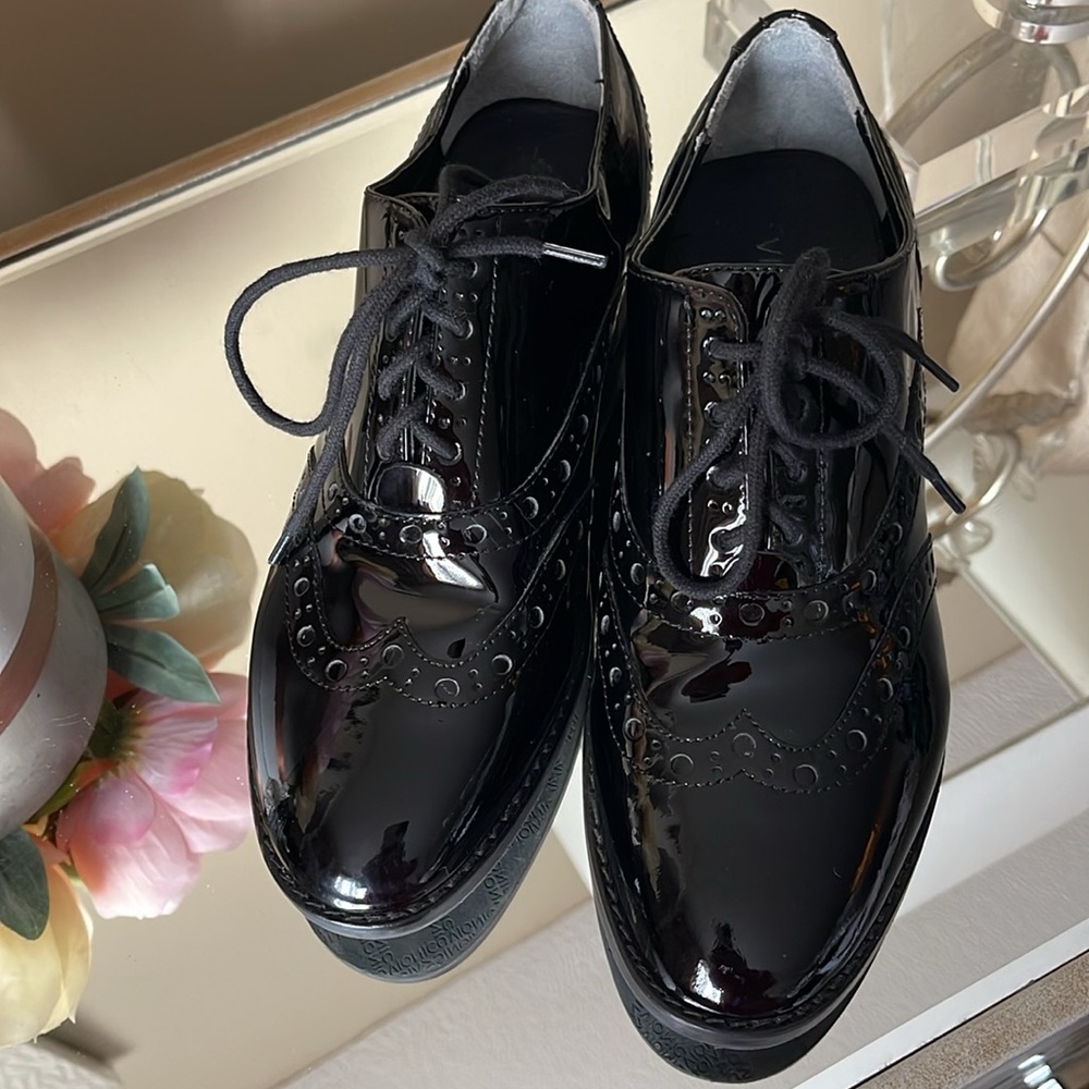 VIONIC WISE HADLEY ORTHOTIC BLACK PATENT LEATHER BROGUE OXFORD - Picture 8 of 8